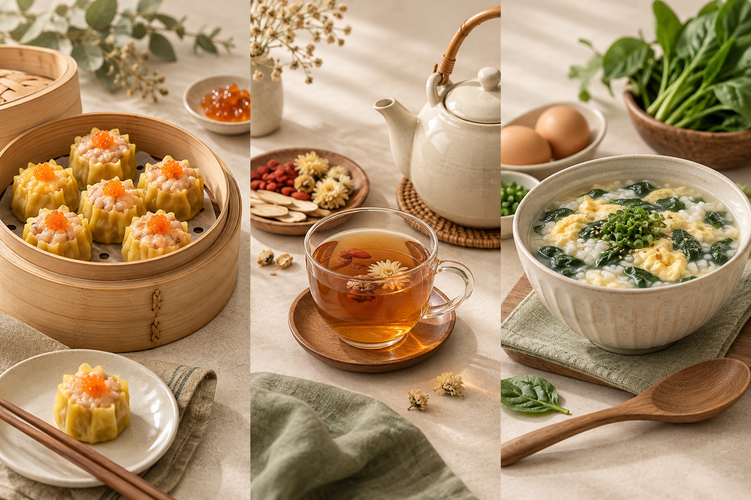 食品經銷情境示意圖：蒸籠燒賣